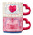 Starbucks Korea Mug Love in Paris 296ml Pink & White As Is