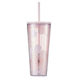 Starbucks Cherry Blossom Cup 2022 Fall Petals Pink Cold Cup 591ml