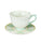 Starbucks Mug and Saucer 237ml Flower Garden Light Green