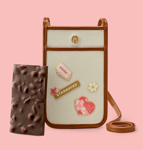 Starbucks Chocolate Love Us Pocket Bag Front