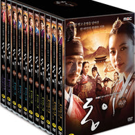 Experience the gripping Dong Yi series with this used 21-disc DVD set, featuring the entire MBC drama in high-quality with English subtitles.