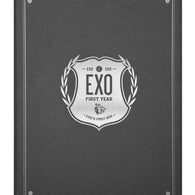 EXO First Box DVD set with 4 DVDs and a collectible earphone winder, perfect for EXO-L fans and K-pop collectors.